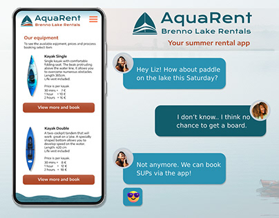 AquaRent Water Equipment Rental App UX Case Study