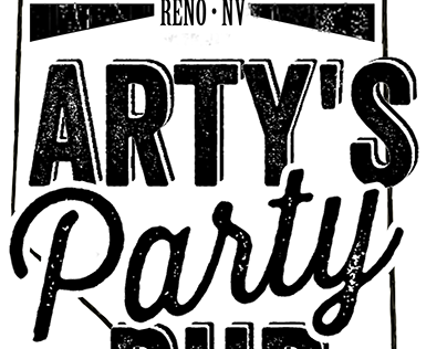 Arty's Party Rub Logo Concept