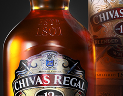 Chivas Regal 12yr old whisky /// 3D Creative Vis & Adv