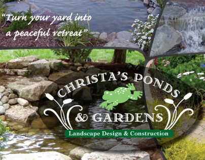 Christa's Ponds & Gardens:  Direct Mail Flyer