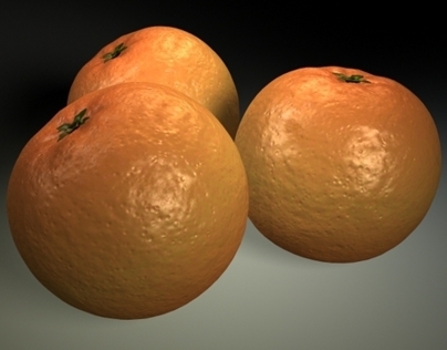 3D oranges