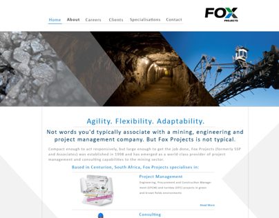 FOX Projects Website Re-Design