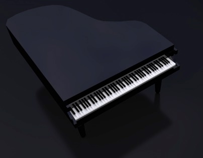 3D Modeling - Piano