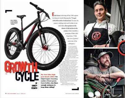 Bicycle magazine spread