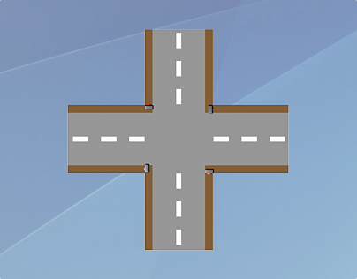 Crossroad Plain Icon