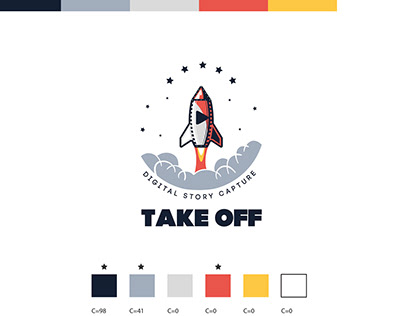 "Take off" logotype
