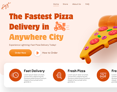Pizza Delivery Website (Shopify Store)