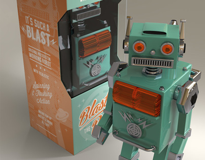 Vintage tin robot
