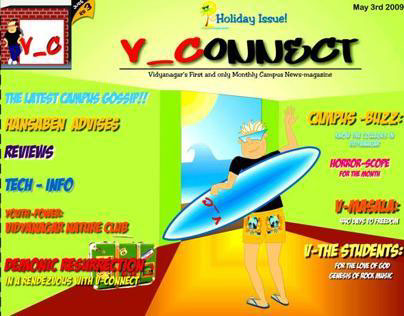 V - CONNECT 2008 , newsletter design