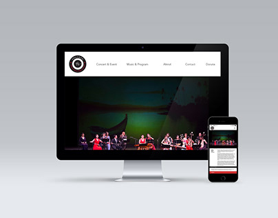 Web design for Atlanta Chinese Music Orchestra