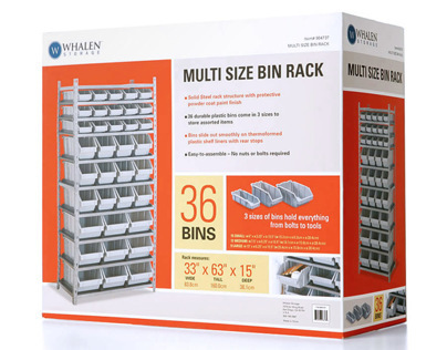 Whalen Storage—Bin Rack Packaging