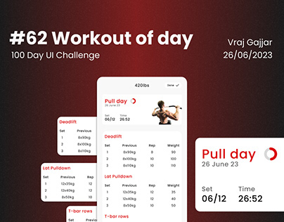 100-Day UI Challenge Day-62 | Workout of the day