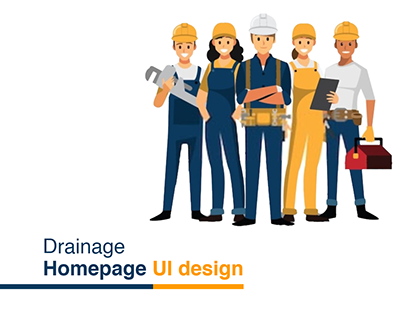 Drainage Homepage UI Design