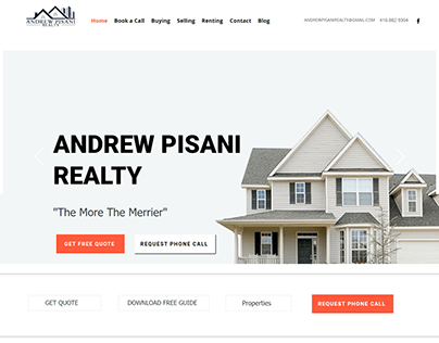 Real estate agent website design