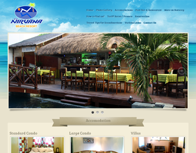 Nirvana Hotel and Beach Resort Website