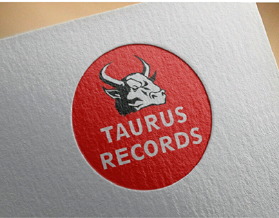 Logotype for recording studio "Taurus Records"
