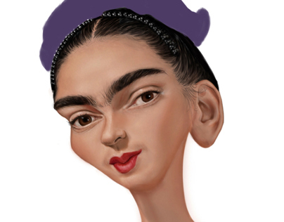Frida Kahlo in process