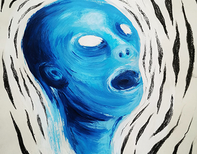 'Fear of the Void' - Acrylics on paper