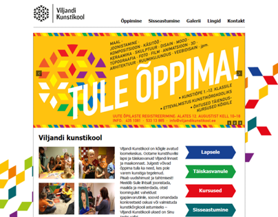 "Viljandi Art School" website