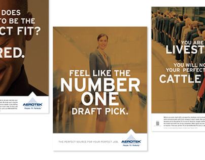Aerotek Ads and Direct Mail Packages