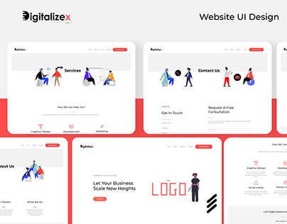 Digitalizex Website UI Design