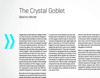ARROW Magazine: The Crystal Goblet