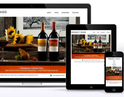 Project Paso Responsive Winery Website