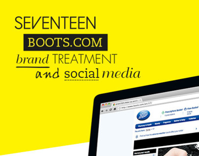 SEVENTEEN / boots.com brand treatment