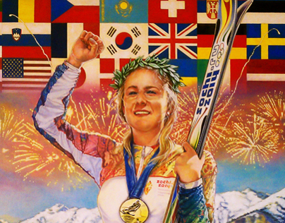 2014 Sochi winter Olympics illustration