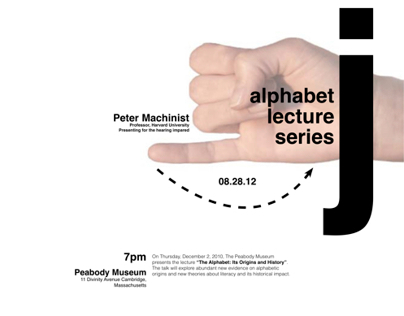 Alphabet Lecture Series Poster