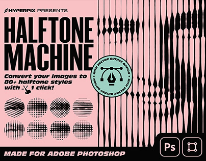Halftone Machine Action - Convert Image to Halftone
