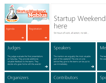 Startup Weekend Registration App