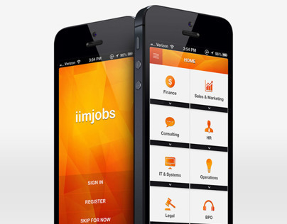 iimjobs - iPhone Application Ui
