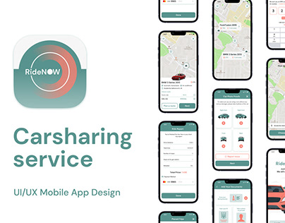 Carsharing Service Mobile App UI/UX Design Project
