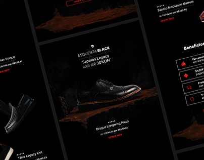 Black Friday Shoes Email Marketing Design