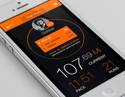 Nike Plus iOS app redesign