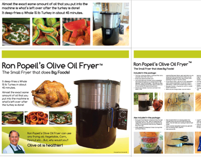 Packaging project for Ron Popeil Olive Oil Fryer