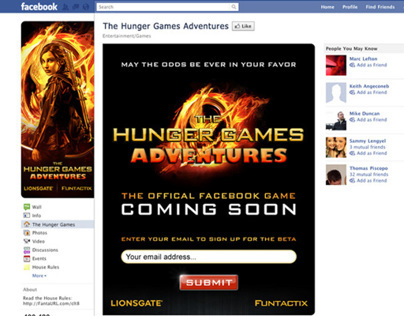 The Hunger Games Facebook Game