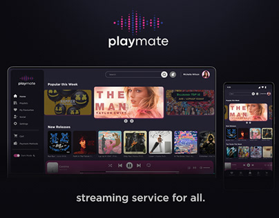 Playmate- music streaming service web-application