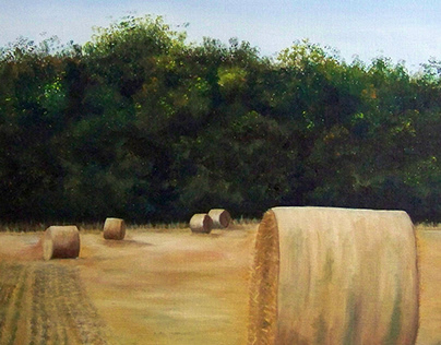 Life in Texas — Round Hay Bales