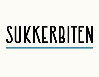 Sukkerbiten – a display typeface