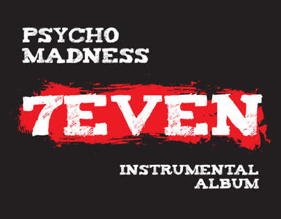 cover for instrumental album Psycho Madness - 7even