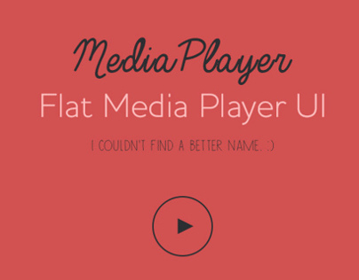 Flat Media Player