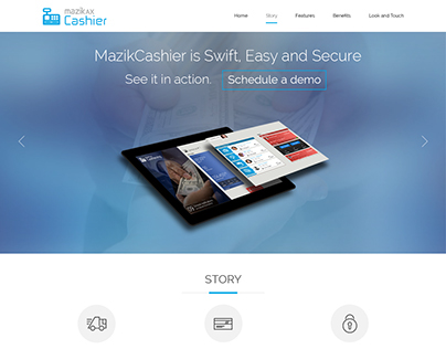 Cashier Windows 8 App Microsite
