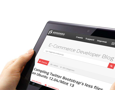 Edmonds Commerce Developer Blog Redesign