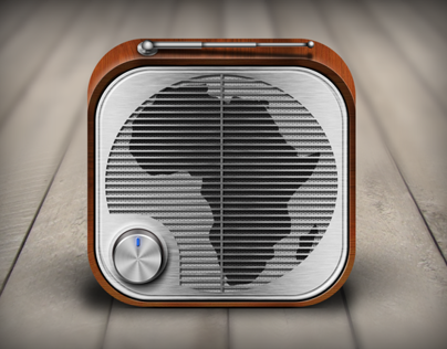 iOS Radio App Icon for Africa UK Radio