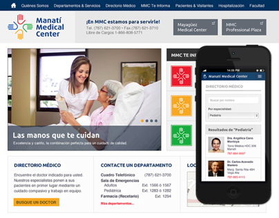 Manati Medical Center's Website