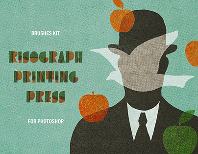 Printing Press Photoshop Brushes