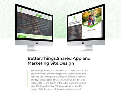 Better.Things.Shared WebApp and Marketing Design