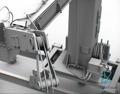 Swing Stage Platform Digital 3D Model For Sale.
